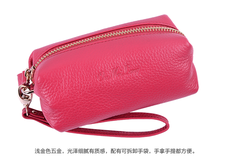拉链手拿包女 三拉链手拿包女
