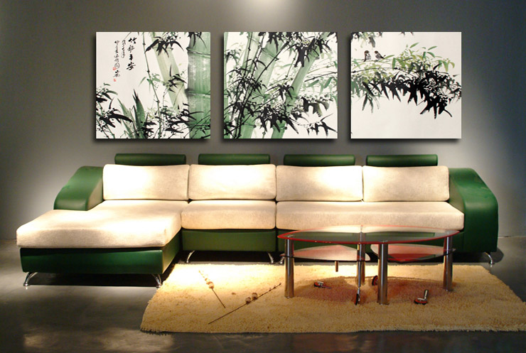 【蓝果】无框画客厅沙发背景墙时尚装饰画家居