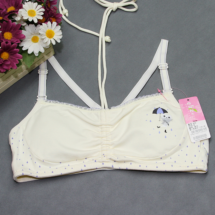 <em>怡兰芬少女文胸</em>学生发育内衣无钢圈纯棉挂脖小