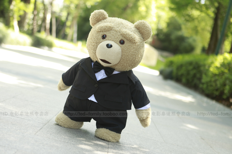 美国正版ted<em>电影</em>泰迪<em>熊</em>正品毛绒玩具娃娃抱抱