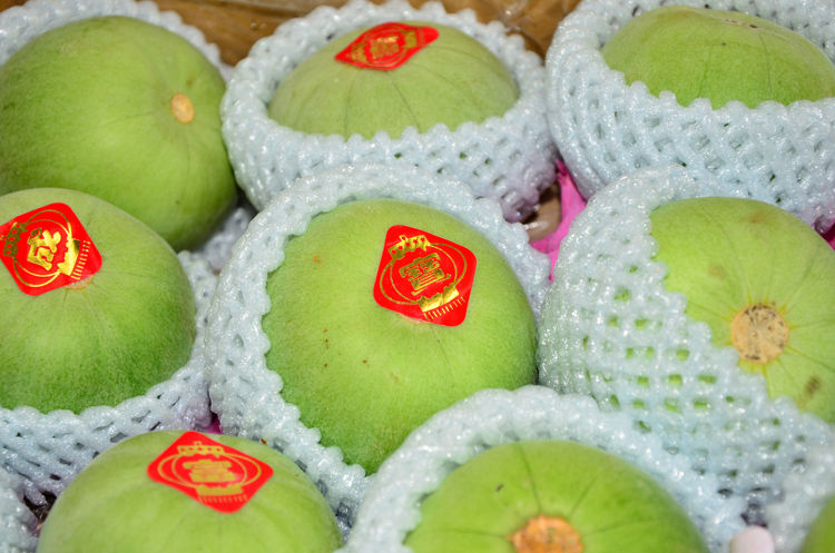 百宝源 山东寿光新鲜 脆皮绿香瓜 水果 翠皮 3斤