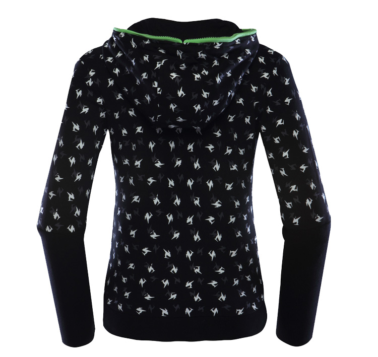 赛琪SAIQI 春季新品<em>女针织</em>单衣<em>连帽开衫</em>卫衣花