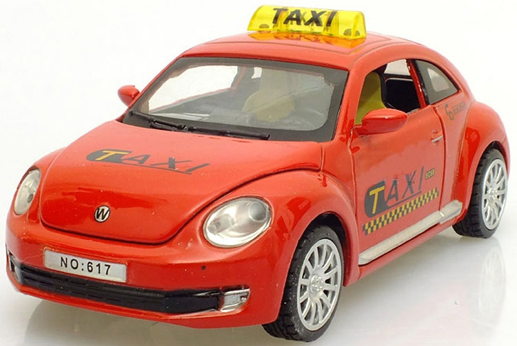 万宝出租车合金车模声光回力 绿色在京东商城