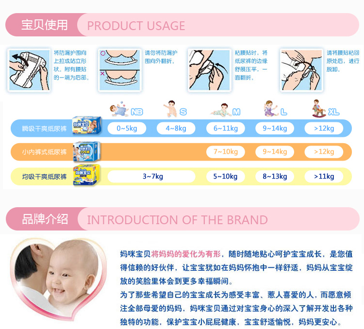 【全网比价】<em>妈咪宝贝瞬吸干爽</em>纸尿裤尿不湿中