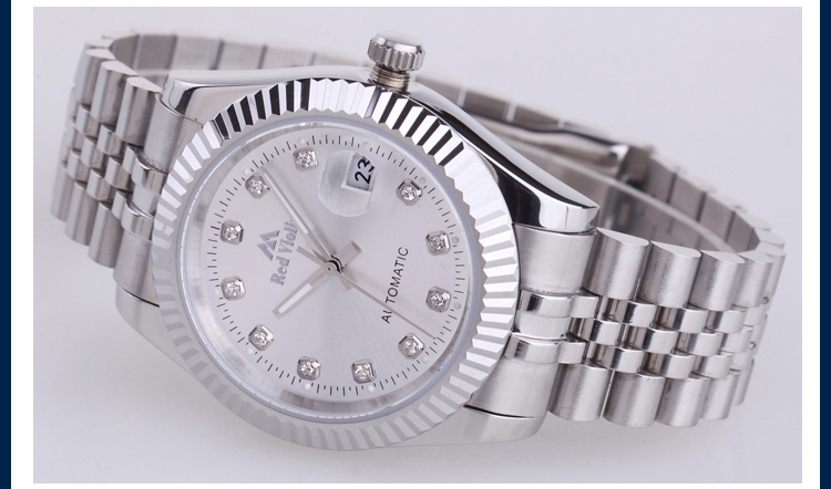 赤琴正品男士手表 夜光全自动机械表 男款精钢