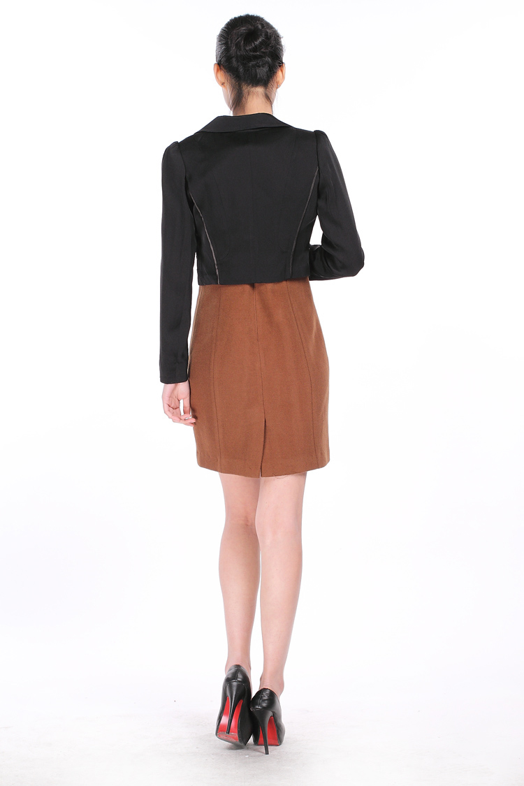 斯尔丽 瑟俪 正品女装<em>春秋款高腰</em>长袖小<em>外套</em> 1