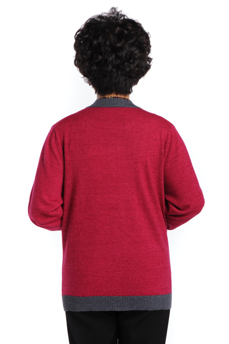 吉梅<em>中老年</em>女装秋装<em>毛衣外套</em>中年女装<em>羊绒</em>衫妈