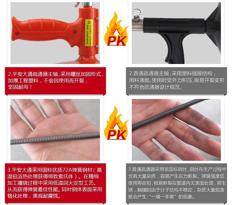 管道疏通器 通下水道疏通器 疏通下水道工具 通
