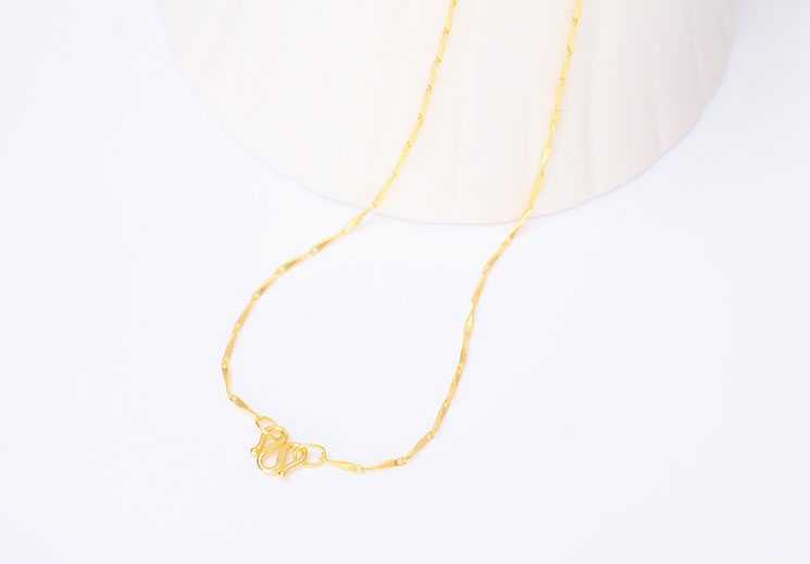 百泰黄金项链千足金 德国巴斯夫百泰