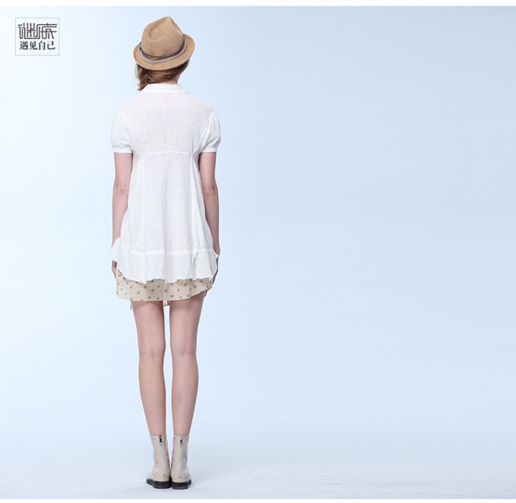 <em>谜底女装</em>2014夏装新款专柜正品 棉麻纯色中长