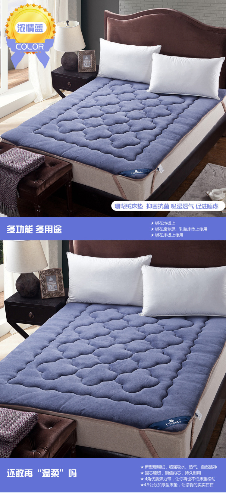 
                                                            南极人home床垫泰国乳胶软垫加厚单人宿舍床褥子家用垫子榻榻米海绵垫 乳胶填充-立体款-水纹白【加厚9cm】 120*200cm【内含乳胶层】                
