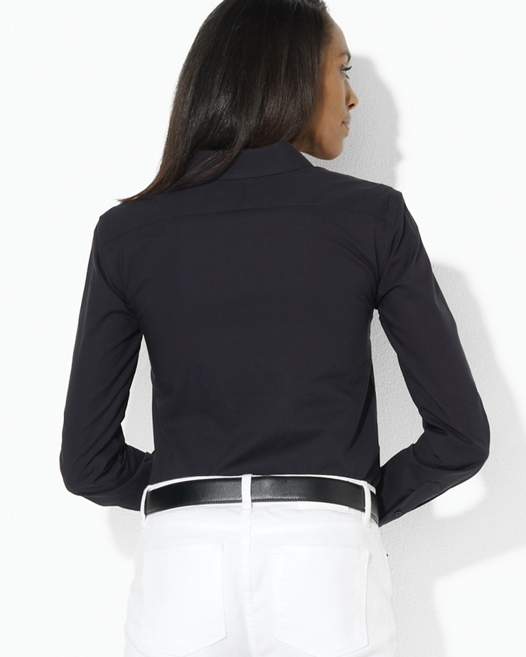 dress smartly,dress smart color : black the chic, ultra-feminine dress shirt is smartly