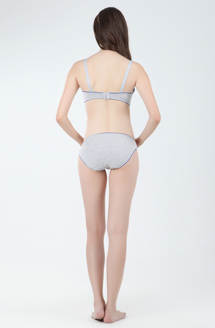 宜栖 哺乳<em>文胸</em> <em>孕妇胸罩</em> 无钢圈三排扣<em>大码</em>纯棉