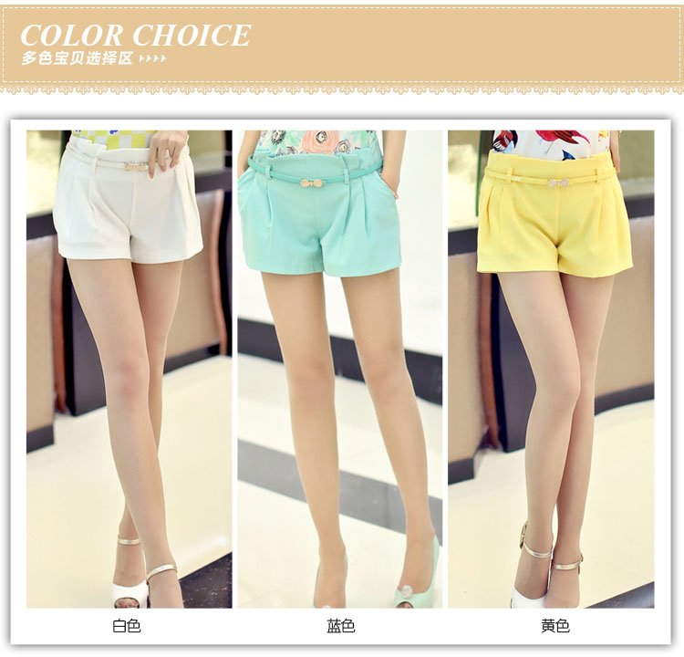 装新品女式小西裤小清新韩版薄款修身潮<em>短裤</em>子