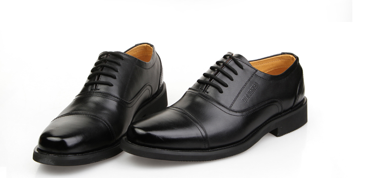 3515强人 正品三接头军官皮鞋真皮部队常服士