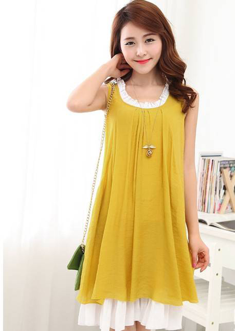 Oh, the 2015 Korean spring and summer new female round-collar loose flouncing dress code the pregnant women with green XXL pictures, price, brand platters! Elections are good character, the national distribution, so why buy now enjoy more preferential! Health