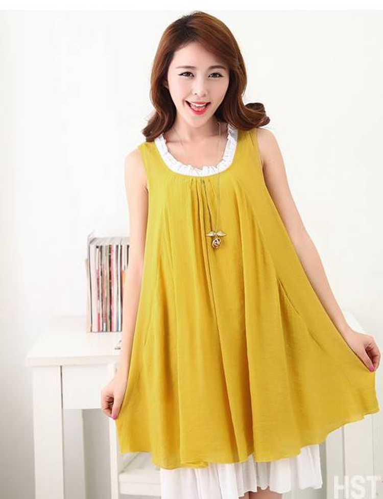 Oh, the 2015 Korean spring and summer new female round-collar loose flouncing dress code the pregnant women with green XXL pictures, price, brand platters! Elections are good character, the national distribution, so why buy now enjoy more preferential! Health