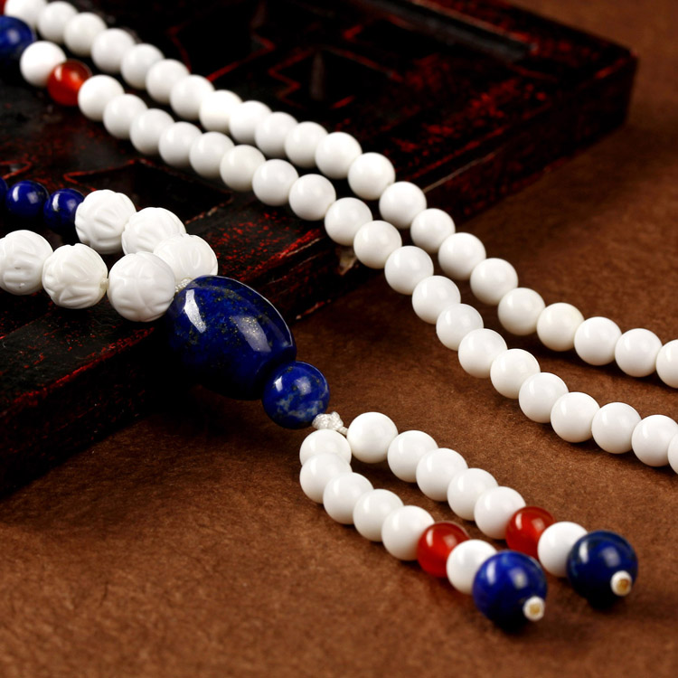 一生一石3A级天然青金石砗磲复古<em>毛衣</em>链项链