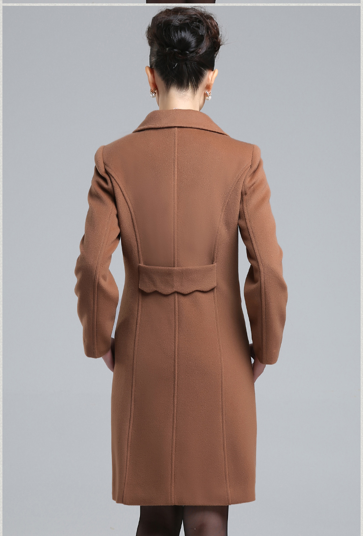 清新怡人2013新款秋冬女装专柜正品羊绒大衣