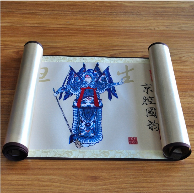 京剧脸谱特色礼品丝绸画 外事礼品出国礼品 商