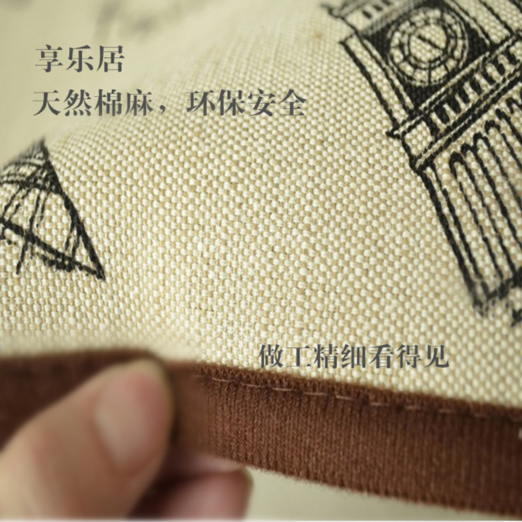 享乐居 进门玄关地垫 浴室门垫厨房卧室吸水防滑垫子 铁塔自行车40*100cm