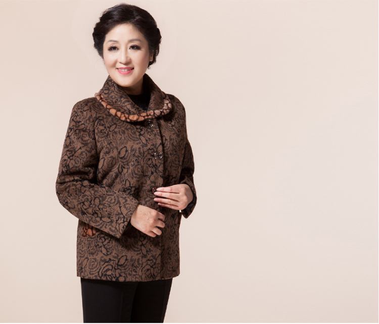 苏拉玛丽2013中老年<em>外套女式</em>秋冬装 <em>中年</em>女秋
