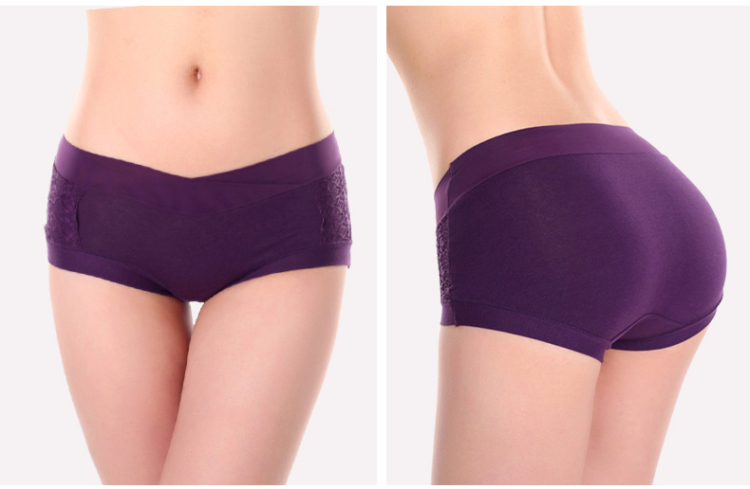 <em>浪莎</em>langsha<em>女内裤纯棉中腰</em> 内裤女士<em>纯棉</em>高腰