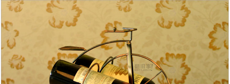 
                                        翻旧事 创意红酒架工艺品客厅酒柜摆件装饰品家居摆设现代时尚简约欧式家饰 002 0                