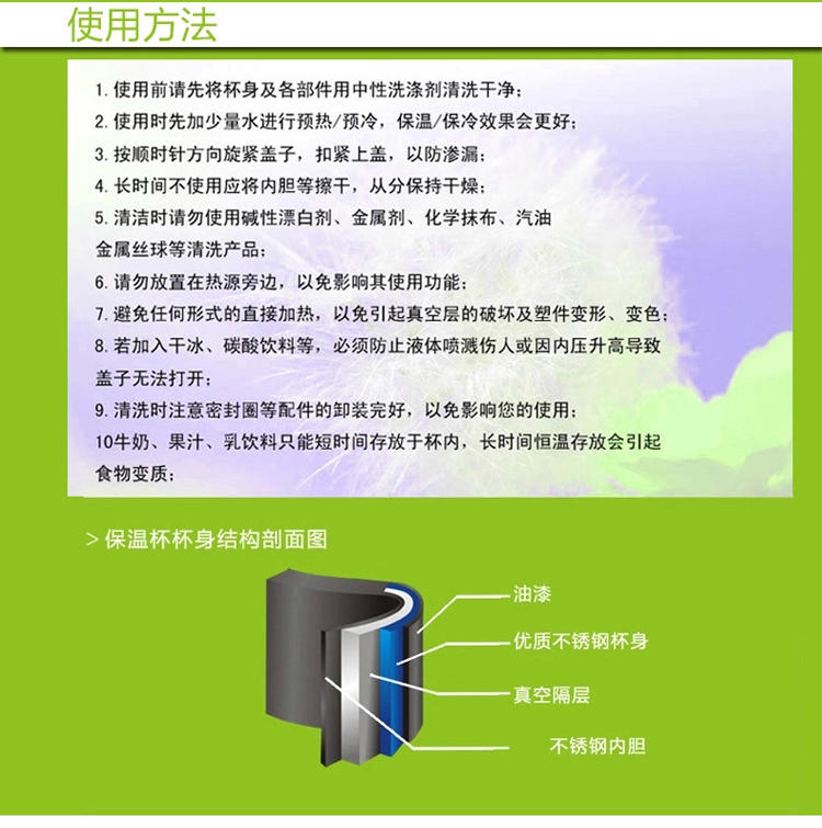 金提宝不锈钢真空保温饭盒三层提锅保温桶饭桶便当盒韩国餐盒保温桶 鼓型2.8L+保温袋(三色可选