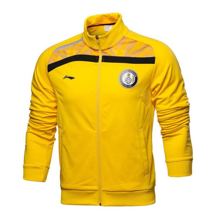 李宁LI-NING男装开衫无帽卫衣-AWDH121-2 黄