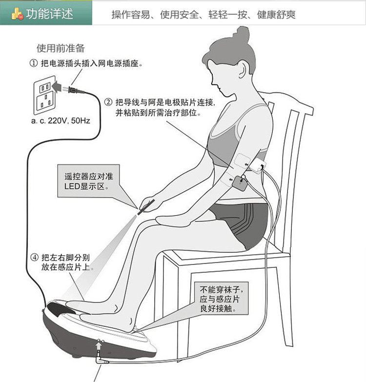 好一生低中频电子脉冲治疗仪HYS-1008型 家庭