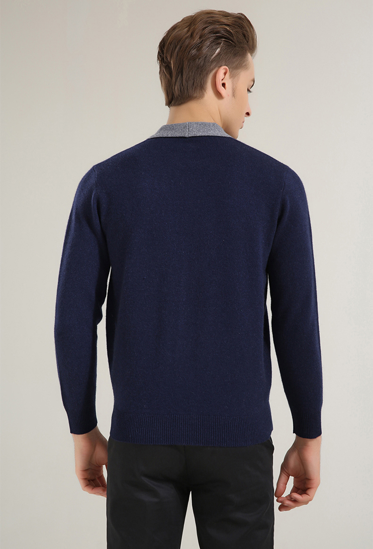 [货到付款]名龙秋冬新款 <em>男士高档羊绒开衫</em> 纯色