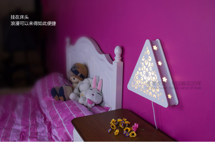 首度台灯 壁灯 LED卧室灯 夜灯 客厅书房灯 雕花仿羊皮 浪漫飞舞 浪漫飞舞1 按钮开关