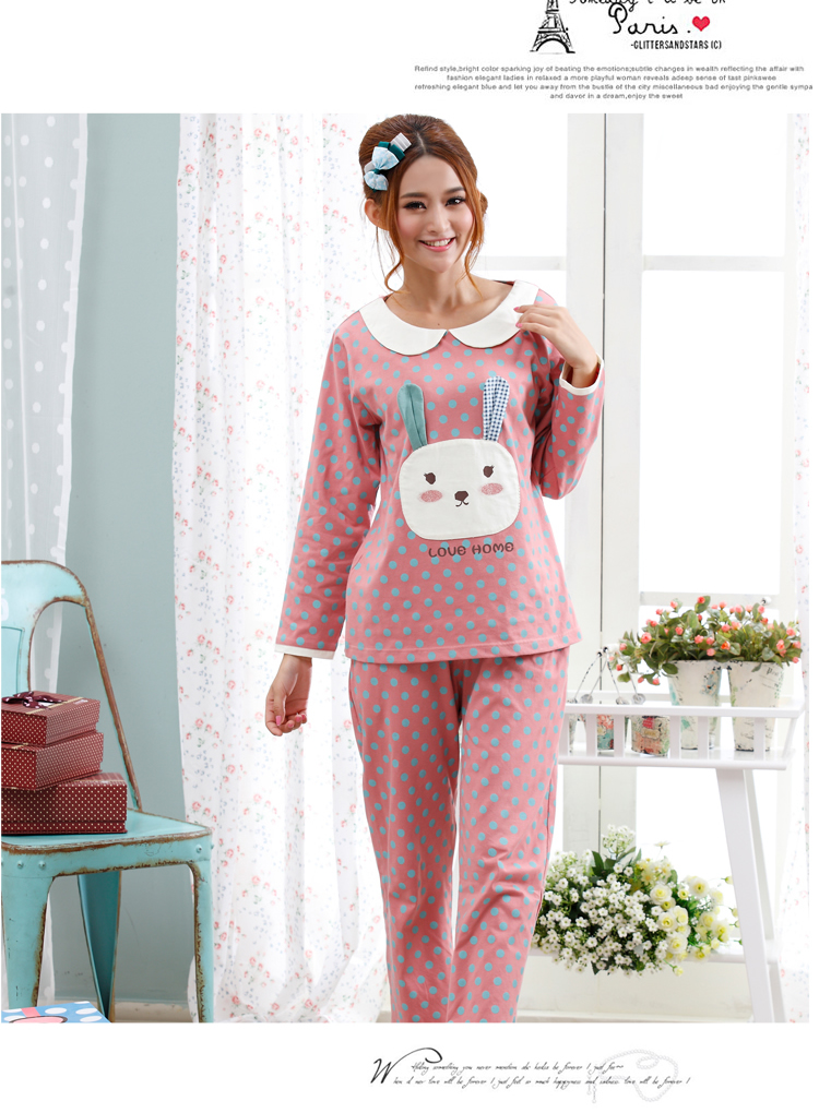 <em>梦米诺</em>秋季新款<em>情侣睡衣</em>女<em>纯棉</em>长袖<em>睡衣</em>男<em>套装</em>