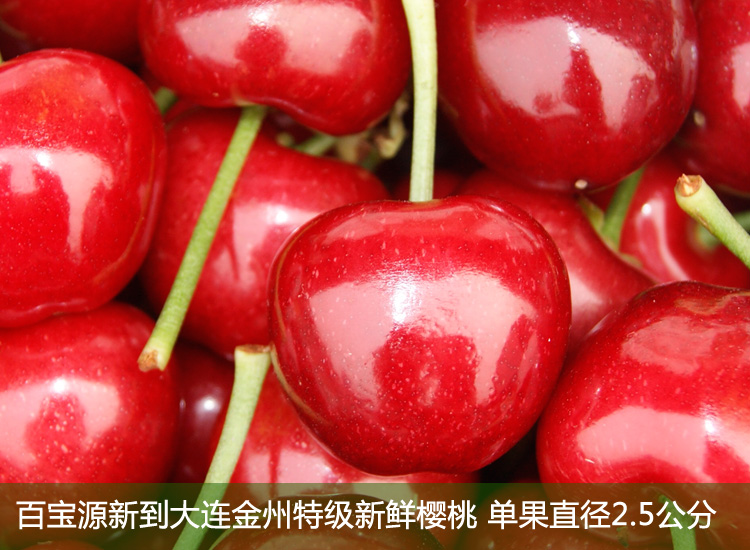 百宝源 新鲜大连金州美早大樱桃 车厘子 2斤 新