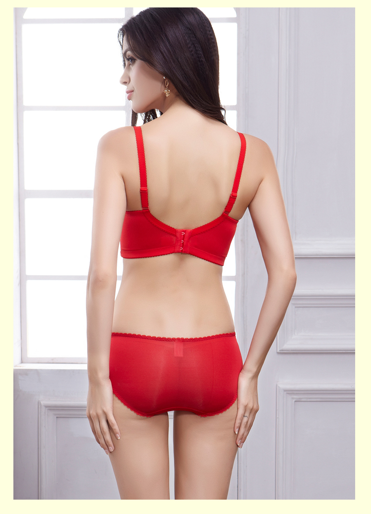 <em>水中花</em> 蓝色性感<em>内衣</em> 中国结刺绣高贵奢华深V