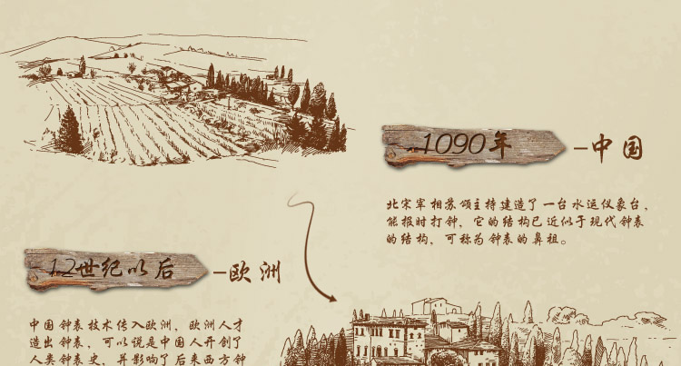 乐唯仕leweishi“玉兰花”田园风格/仿古欧式/新品钟表/挂钟/客厅 裂纹漆白阿拉伯