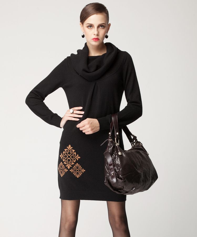 DECLASSIE 时尚女装 秋冬上新女羊绒衫 樽领