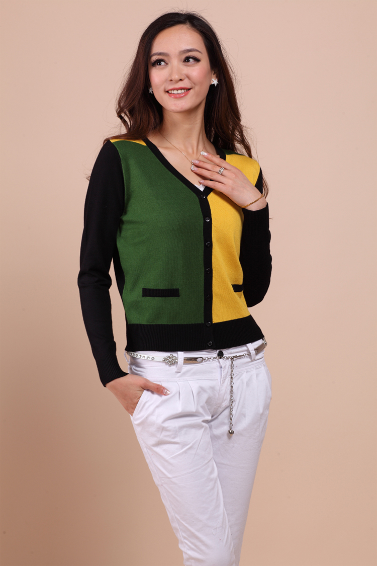 淘特<em>暖</em>2014春装新款女装<em>羊绒</em>衫 三色小<em>开衫</em>休