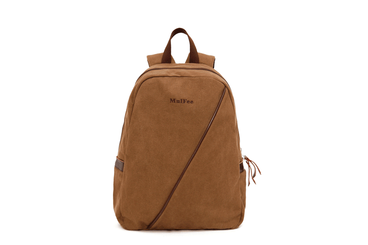 男女休闲帆布双肩包 运动背包 电脑包 旅行包 登山包书包mlf-215 咖啡