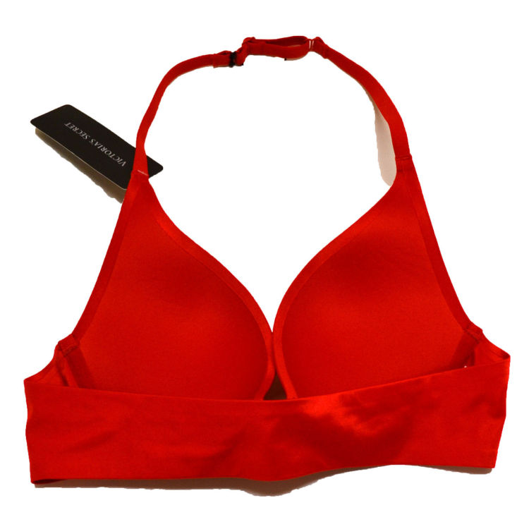 t 维多利亚的秘密 女士红色性感图案<em>文胸 34A码</em>
