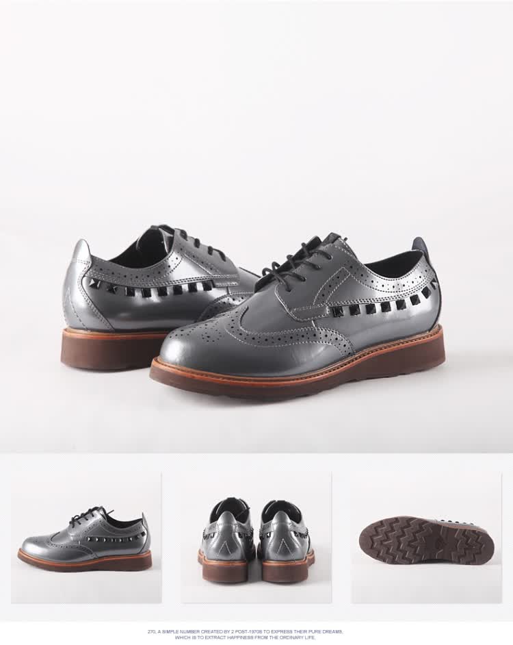 270 2013秋冬韩版<em>女式布洛克鞋</em>低帮休闲鞋 潮