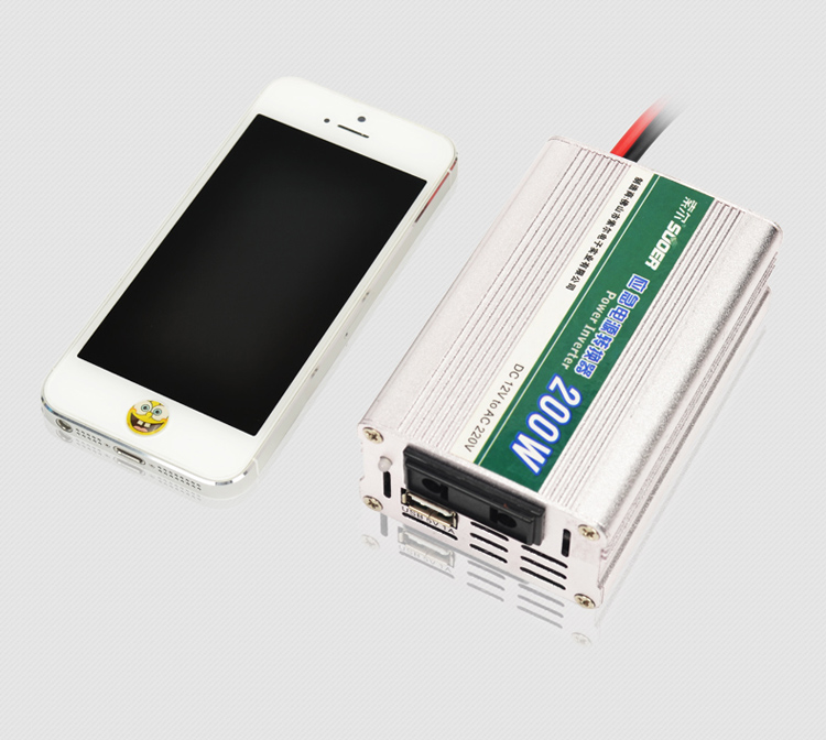 索尔SDA-200W 12V转220V专用车载逆变器【