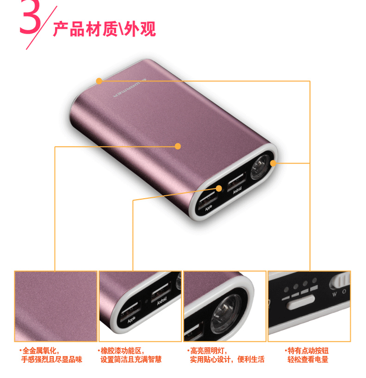 
                                        伊暖儿智能王暖手宝四面热USB充电暖手宝充电暖宝 黑色                