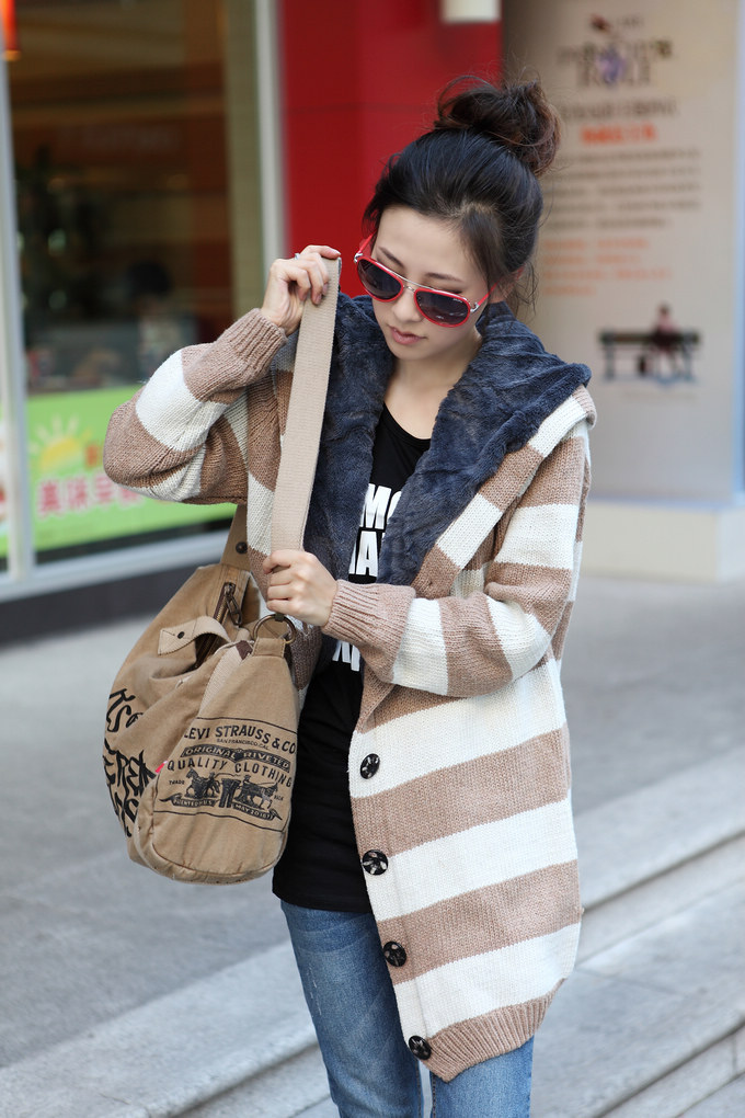 【全网比价】小萱女<em>孕妇</em>装<em>加绒加厚</em>条纹针织毛