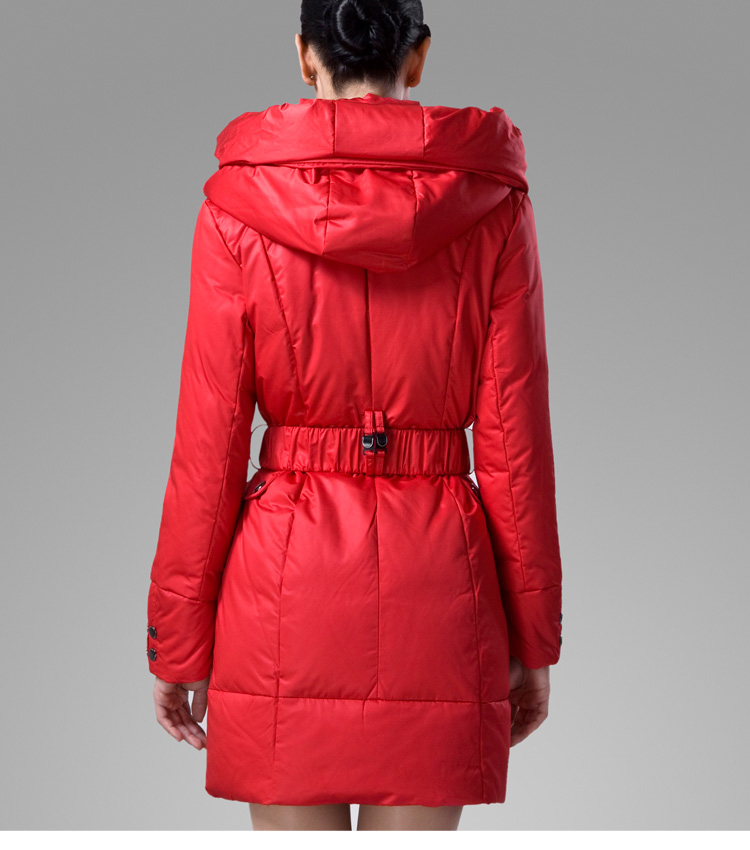 北极绒<em>女装</em>2014新品<em>货到付款</em>正品中长款羽绒