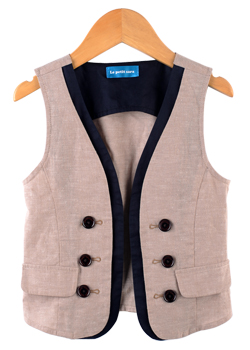 小小莎啦 2013早秋新款 儿童<em>男童</em>英伦风棉麻绅