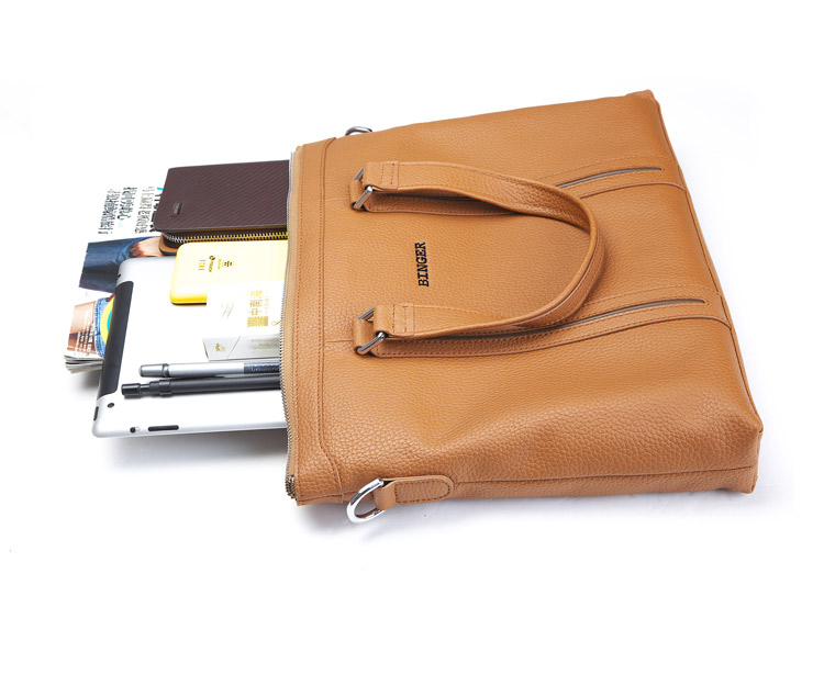 男士简约皮包哪种好 男士手提包休闲皮包牌子