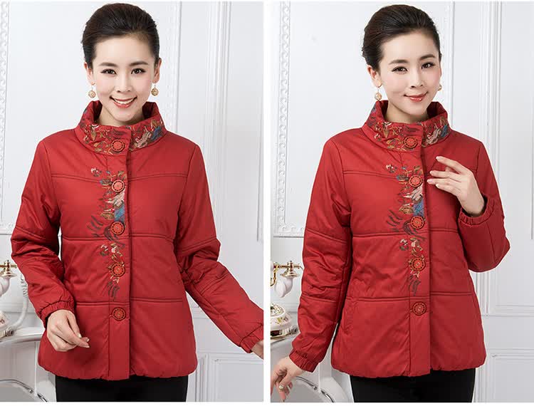 1111促销 中老年女装<em>棉衣</em> 中年<em>女冬装</em>棉服<em>外套</em>