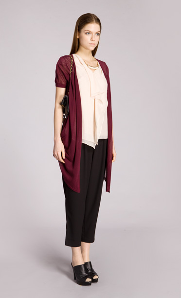 INSUN恩裳2014<em>夏</em>款<em>专柜正品</em> 酒红休闲百搭 针